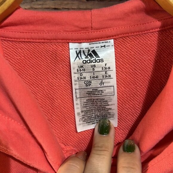 Adidas short style hoodie size small - Picture 4 of 7